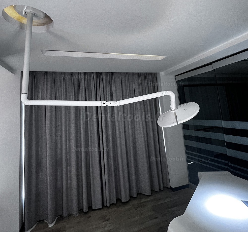 KWS KD-2036D-4 lampe scialytique dentaire LED sans ombre 80W montage plafond